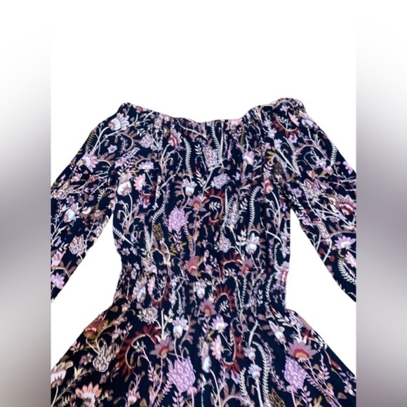 FREE PEOPLE - Pretty and Free Black Floral Print Romper - Picture 6 of 7